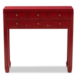 Pomme Accent 6 Drawer Console Table Red - Baxton Studio 14 Pomme Accent 6 Drawer Console Table Red - Baxton Studio -Urban Dwell Gear Outlet Store GUEST 0051d4b1 f737 498c 981d b54e90cd0a61
