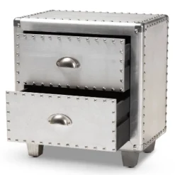 2 Drawer Davet Metal Nightstand Silver - Baxton Studio 12 2 Drawer Davet Metal Nightstand Silver - Baxton Studio -Urban Dwell Gear Outlet Store GUEST 034d4b9d 9694 4923 9b76 5a4cef44c5fd