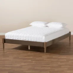 Cielle French Bohemian Wood Platform Bed Frame - Baxton Studio -Urban Dwell Gear Outlet Store GUEST 03ced6fc 3157 4eb2 867b 9db561e3eaa8
