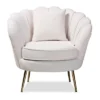 Garson Velvet And Metal Accent Chair - Baxton Studio