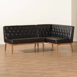 2pc Riordan Wood Dining Nook Banquette Set - Baxton Studio -Urban Dwell Gear Outlet Store GUEST 04b5a592 5971 415e b692 d19cfe75f94b