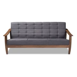 Larsen Wood Sofa Gray - Baxton Studio -Urban Dwell Gear Outlet Store GUEST 05e4d470 abe0 430a 9f89 025e75565382