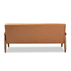 Sorrento Mid-Century Faux Leather Upholstered Wood Sofa Walnut/Brown - Baxton Studio -Urban Dwell Gear Outlet Store GUEST 06df0fe4 cd84 430b b71a a2531ea3aa61