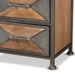 Laurel Wood 5 Drawer Cabinet Gray/Brown - Baxton Studio -Urban Dwell Gear Outlet Store GUEST 072cc0e1 98a0 4a1d a02a 05538fb69dce