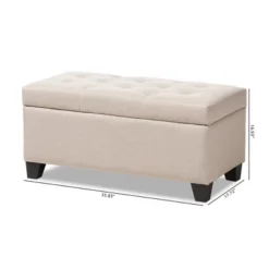 Michaela Modern And Contemporary Fabric Upholstered Storage Ottoman - Baxton Studio 22 Michaela Modern And Contemporary Fabric Upholstered Storage Ottoman - Baxton Studio -Urban Dwell Gear Outlet Store GUEST 079beaa2 d99f 4c0e b06a e8362eb7c6ef