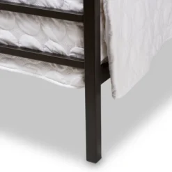 Queen Eleanor Vintage Industrial Finished Metal Canopy Bed Black - Baxton Studio -Urban Dwell Gear Outlet Store GUEST 08727094 74ed 47e4 ac27 45352e7cf1ce