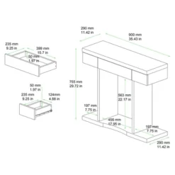 Otis Wood 3 Drawer Console Table Oak Brown - Baxton Studio -Urban Dwell Gear Outlet Store GUEST 087f4d99 cf8f 4eb6 ad96 7b1d80236aac