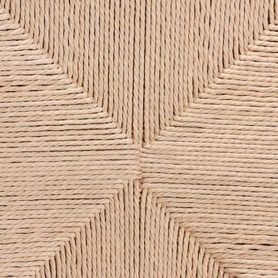 2pc Raheem Hemp And Wood Dining Chair Set Brown - Baxton Studio 5 2pc Raheem Hemp And Wood Dining Chair Set Brown - Baxton Studio - Image 5