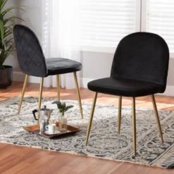 2pc Fantine Metal Dining Chair Set - Baxton Studio -Urban Dwell Gear Outlet Store GUEST 0c4faa6c ca82 4fd0 8f30 7b94ee0aa626
