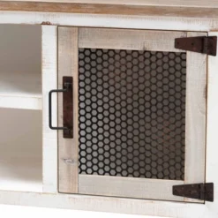 Deacon And Wood 2 Door Dining Room Buffet White/Brown - Baxton Studio -Urban Dwell Gear Outlet Store GUEST 0feccf3d d533 4d6a 88fd 9d02263ffadb