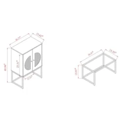 Ardon Bohemian Wood And Metal 2 Door Storage Cabinet With Rattan Light Brown/Black - Baxton Studio -Urban Dwell Gear Outlet Store GUEST 0ff02aee 50ed 4b70 8e4c ebfaa6e89af5