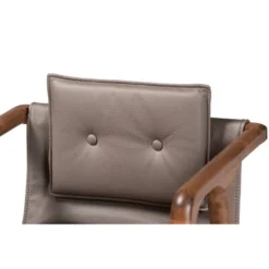 2pc Marcena Leather Upholstered And Wood Dining Chair Set Gray/Walnut Brown - Baxton Studio -Urban Dwell Gear Outlet Store GUEST 10cdb93e 3920 4820 86c7 6da8cce9ca5a