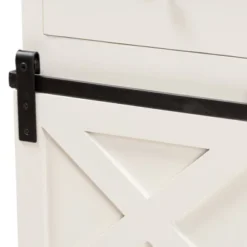 Nadia Wood And Metal 2 Door Sideboard Buffet White/Black - Baxton Studio -Urban Dwell Gear Outlet Store GUEST 112d750f 24b0 40be 97b6 6a3d0c7f102c