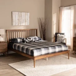 Queen Abel Wood Platform Bed Walnut Brown - Baxton Studio -Urban Dwell Gear Outlet Store GUEST 1322fc46 31fb 4527 acf4 6f1c26a95536