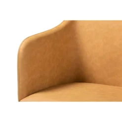 2pc Eris Tan Leather Upholstered And Metal Dining Chairs Black/Tan - Baxton Studio -Urban Dwell Gear Outlet Store GUEST 155f9a97 7167 46c6 80cd 50ac784e8099