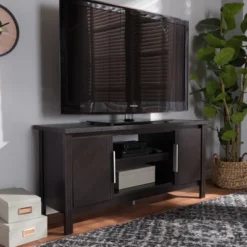 Marley Modern And Contemporary Finished TV Stand For TVs Up To 47" Dark Brown - Baxton Studio 13 Marley Modern And Contemporary Finished TV Stand For TVs Up To 47" Dark Brown - Baxton Studio -Urban Dwell Gear Outlet Store GUEST 1608450c f899 473f ac6c fddb4556bf13