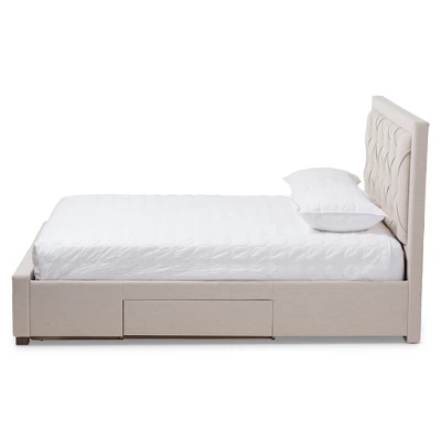 Baxton Studio Aurelie Modern And Contemporary Fabric Upholstered Storage Bed 7 Baxton Studio Aurelie Modern And Contemporary Fabric Upholstered Storage Bed - Image 7