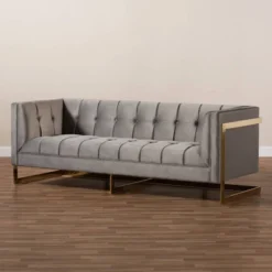 Ambra Velvet Sofa - Baxton Studio -Urban Dwell Gear Outlet Store GUEST 183a901e cd91 4c80 85e0 327476bc584d