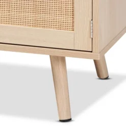 Sebille Wood With Natural Rattan 2 Door TV Stand For TVs Up To 45" Light Brown - Baxton Studio -Urban Dwell Gear Outlet Store GUEST 18d1b6a0 a8ec 41ec 93e2 e15187fe8c60