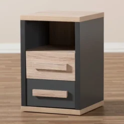 Pandora Modern And Contemporary Two-Tone 2 Drawer Nightstand Dark Gray - Baxton Studio 16 Pandora Modern And Contemporary Two-Tone 2 Drawer Nightstand Dark Gray - Baxton Studio -Urban Dwell Gear Outlet Store GUEST 19a41d65 6628 454b a31d f1b93dbbaa28