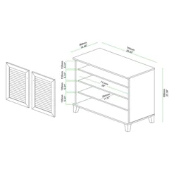 Coolidge Wood 2 Door Storage Cabinet Oak Brown - Baxton Studio -Urban Dwell Gear Outlet Store GUEST 19dbffac a7d2 4300 a819 a1a1479e4b5b