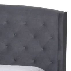 Joanna Velvet Fabric Upholstered And Wood Platform Bed - Baxton Studio 10 Joanna Velvet Fabric Upholstered And Wood Platform Bed - Baxton Studio -Urban Dwell Gear Outlet Store GUEST 1a5ddd74 8919 42b5 bedd b8f5edc94072