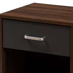 Hansel 1 Drawer And Finished Nightstand Brown/Gray - Baxton Studio -Urban Dwell Gear Outlet Store GUEST 1b606d3d 1375 4f98 8151 d5925bea7f1f