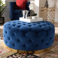 Sasha Velvet Upholstered Cocktail Ottoman Royal Blue/Gold - Baxton Studio 6 Sasha Velvet Upholstered Cocktail Ottoman Royal Blue/Gold - Baxton Studio -Urban Dwell Gear Outlet Store GUEST 1de155a4 2c79 41a8 a53b 35da1b727842