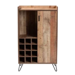 Mathis Wood And Wine Cabinet Brown/Gold - Baxton Studio 11 Mathis Wood And Wine Cabinet Brown/Gold - Baxton Studio -Urban Dwell Gear Outlet Store GUEST 220b1164 5e0a 4f4e a0ee 580a21b68408
