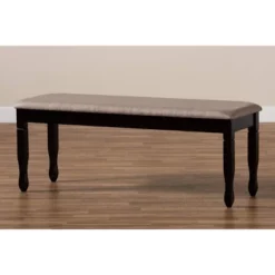 Corey Fabric Upholstered And Wood Dining Bench - Baxton Studio -Urban Dwell Gear Outlet Store GUEST 2279a46e 9654 46da 93e2 25f92d312ecc