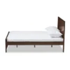 Catalina Modern Classic Mission Style Finished Wood Platform Bed - Baxton Studio