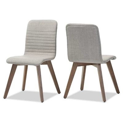 Set Of 2 Sugar Mid-century Dining Chairs - Baxton Studio 5 Set Of 2 Sugar Mid-century Dining Chairs - Baxton Studio - Image 5