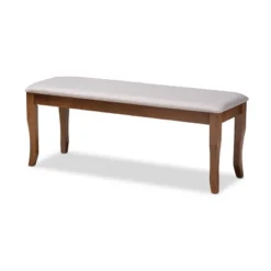 Cornelie Fabric Upholstered Wood Dining Bench - Baxton Studio -Urban Dwell Gear Outlet Store GUEST 23f91829 a33f 4a81 880f 02367c52e03a
