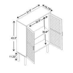 Maclean Rattan Wood 2 Door Storage Cabinet Natural/Brown - Baxton Studio -Urban Dwell Gear Outlet Store GUEST 241c5ca0 06ad 4b9f bb57 0bd16547bdfc