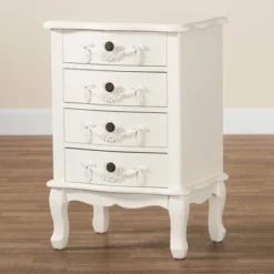 Callen Wood 4 Drawer Nightstand White - Baxton Studio 16 Callen Wood 4 Drawer Nightstand White - Baxton Studio -Urban Dwell Gear Outlet Store GUEST 24e1f52a 423b 4878 95f6 c1138f47f50c