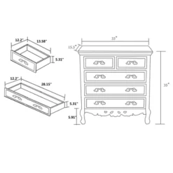 Levron Two-Tone Wood 5 Drawer Storage Cabinet Walnut Brown/White - Baxton Studio 20 Levron Two-Tone Wood 5 Drawer Storage Cabinet Walnut Brown/White - Baxton Studio -Urban Dwell Gear Outlet Store GUEST 25b3fe6b a106 4fc7 9ca1 b4b3edc031c7