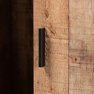 Mathis Wood And Wine Cabinet Brown/Gold - Baxton Studio 5 Mathis Wood And Wine Cabinet Brown/Gold - Baxton Studio - Image 5