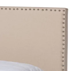 Ramon Linen Panel Bed With Nailhead Trim - Baxton Studio -Urban Dwell Gear Outlet Store GUEST 26985d06 4412 44ca a4e0 5bc03452c125