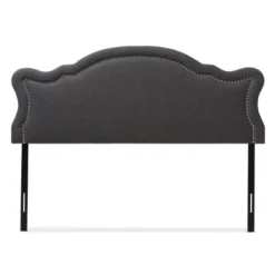 Queen Avery Modern And Contemporary Fabric Headboard Dark Gray - Baxton Studio