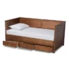 Twin To King Thomas Expandable Daybed With Storage Drawers - Baxton Studio