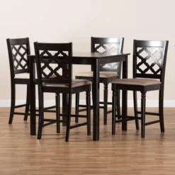 5pc Ramiro Wood Pub Set - Baxton Studio -Urban Dwell Gear Outlet Store GUEST 285806f7 3b4f 4e2f b5c4 5955f3fab83d