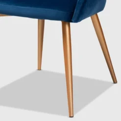 Vianne Velvet Upholstered Metal Dining Chair Navy Blue/Gold - Baxton Studio -Urban Dwell Gear Outlet Store GUEST 2885d168 810e 4ec0 9495 fcdac0154c1a