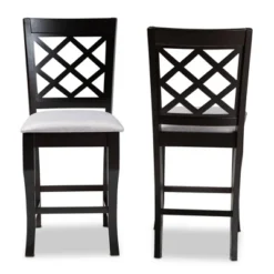 Set Of 2 Alora Upholstered Wood Counter Height Barstools - Baxton Studio -Urban Dwell Gear Outlet Store GUEST 2913d54c 05e9 4595 a1c3 64abdced2953