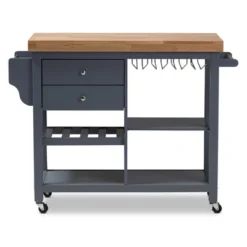 Sunderland Coastal And Farmhouse Natural Wood Kitchen Cart Gray, Light Brown - Baxton Studio 21 Sunderland Coastal And Farmhouse Natural Wood Kitchen Cart Gray, Light Brown - Baxton Studio -Urban Dwell Gear Outlet Store GUEST 2953e0ab edac 491a 9371 6e7a8954ce2d