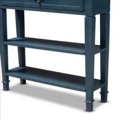 Dauphine Spruce Finished Wood Accent Console Table Blue - Baxton Studio -Urban Dwell Gear Outlet Store GUEST 2a0b0650 aff6 4af4 8e4f 34f5e883351e