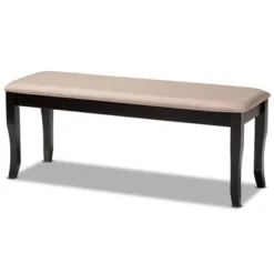 Cornelie Fabric Upholstered Wood Dining Bench - Baxton Studio -Urban Dwell Gear Outlet Store GUEST 2a8ceb0b 0c3e 4c22 9f63 45ffb947d988