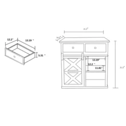 Nadia Wood And Metal 2 Door Sideboard Buffet White/Black - Baxton Studio -Urban Dwell Gear Outlet Store GUEST 2c1796e4 0ab5 45e5 af22 1ef317d27fe5