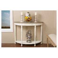 Vologne Traditional Wood French Console Table White - Baxton Studio -Urban Dwell Gear Outlet Store GUEST 2cc6ba72 2c52 4eca b0d9 6b3ac06002a5