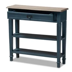 Dauphine Spruce Finished Wood Accent Console Table Blue - Baxton Studio -Urban Dwell Gear Outlet Store GUEST 2e3b0ed3 a3e2 40a9 8a8c b425500cb7c6
