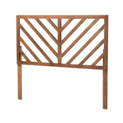 Belisma Wood Headboard Ash Walnut - Baxton Studio